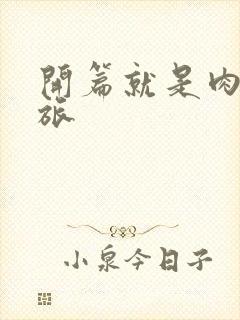 开篇就是肉的军旅