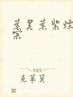 叶昊叶紫烟老祖宗