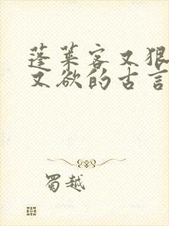 蓬莱客又狠又糙又欲的古言穿书