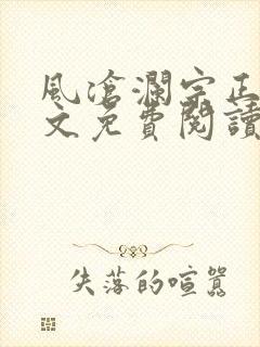 风沧澜宗正临全文免费阅读