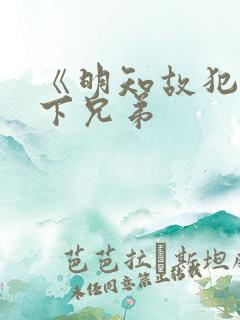 《明知故犯》年下兄弟