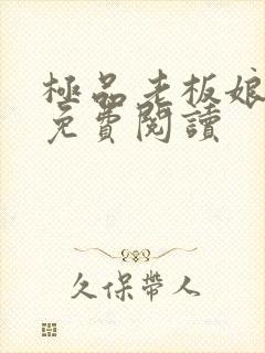 极品老板娘全文免费阅读