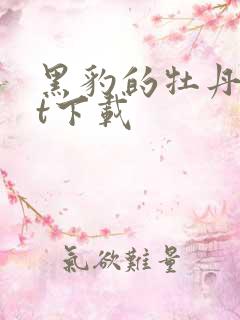 黑豹的牡丹txt下载