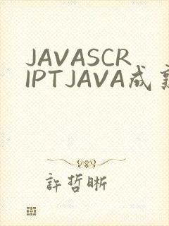JAVASCRIPTJAVA成熟亲子