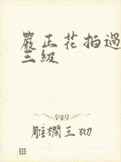 严正花拍过什么三级