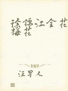 徐锦江金花瓶楷梅花