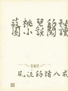 苏桃儿的秘密花园小说阅读