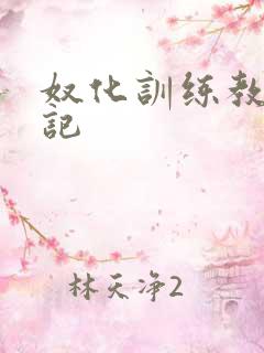 奴化训练教程日记