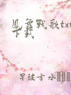 凤舞战歌txt下载