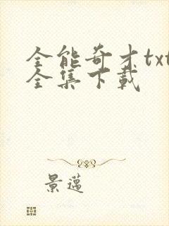 全能奇才txt全集下载