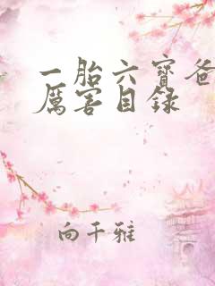 一胎六宝爸比好厉害目录