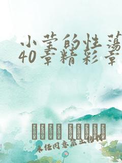 小莹的性荡生活40章精彩章节