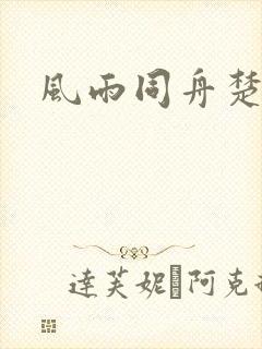 风雨同舟楚秋