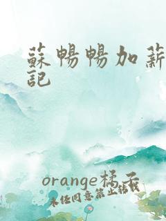 苏畅畅加薪奋斗记