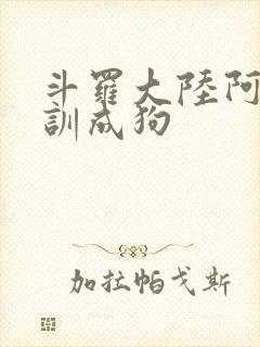 斗罗大陆阿银被训成狗