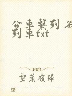 公车系列 欲望列车txt
