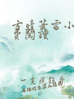 方晴萧雷小说免费阅读