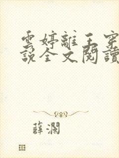 云婷离王穿越小说全文阅读