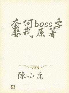 奈何boss要娶我原著