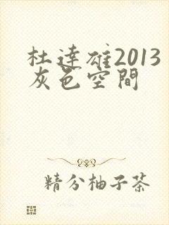 杜达雄2013灰色空间