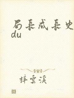 局长成长史sodu