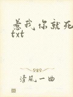 惹我你就死定了txt