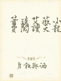 萧琰艾薇小说免费阅读天龙殿