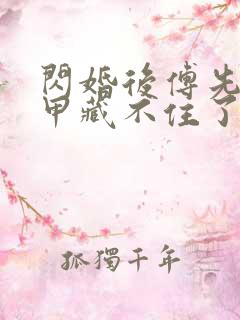 闪婚后傅先生马甲藏不住了免费阅读