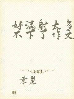 好满射太多了装不下了作文