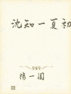 沈知一夏初禾