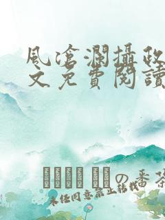 风沧澜摄政王全文免费阅读