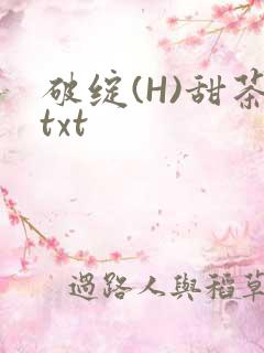 破绽(H)甜茶txt