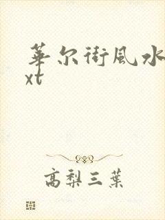 华尔街风水师txt