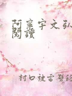 阿宁宇文弘免费阅读