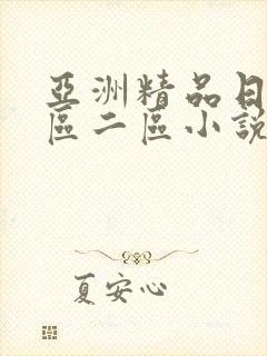 亚洲精品日韩一区二区小说