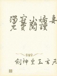 独宠小娇妻全文免费阅读