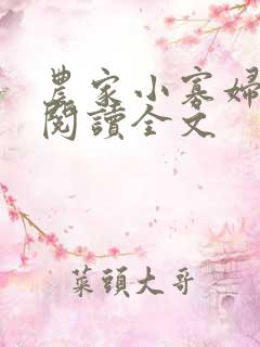 农家小寡妇免费阅读全文