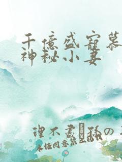 千亿盛宠慕少的神秘小妻