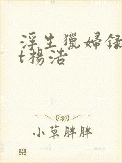 浮生猎妇录txt杨浩