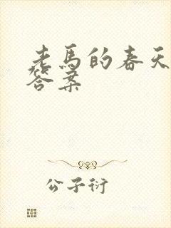 老马的春天阅读答案