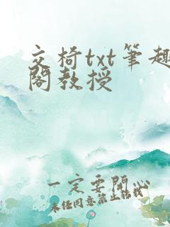 交椅txt笔趣阁教授