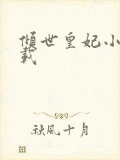 倾世皇妃小说下载