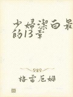 少妇洁白最刺激的13章