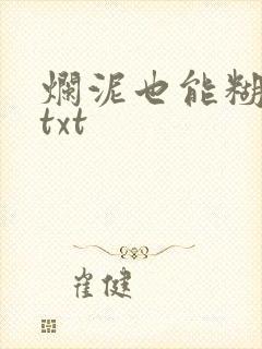 烂泥也能糊上墙txt
