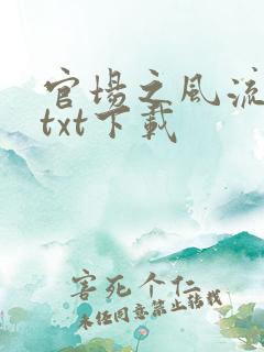 官场之风流人生txt下载