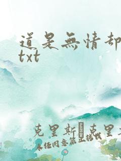 道是无情却有情txt