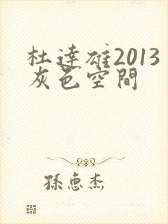 杜达雄2013灰色空间