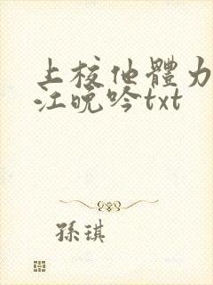 上校他体力太好江晚吟txt
