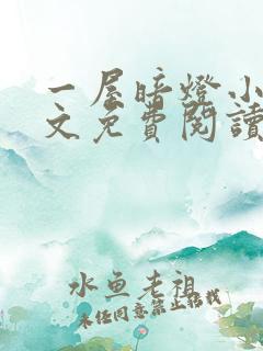 一屋暗灯小说全文免费阅读