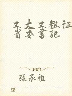 又大又粗征服女省委书记